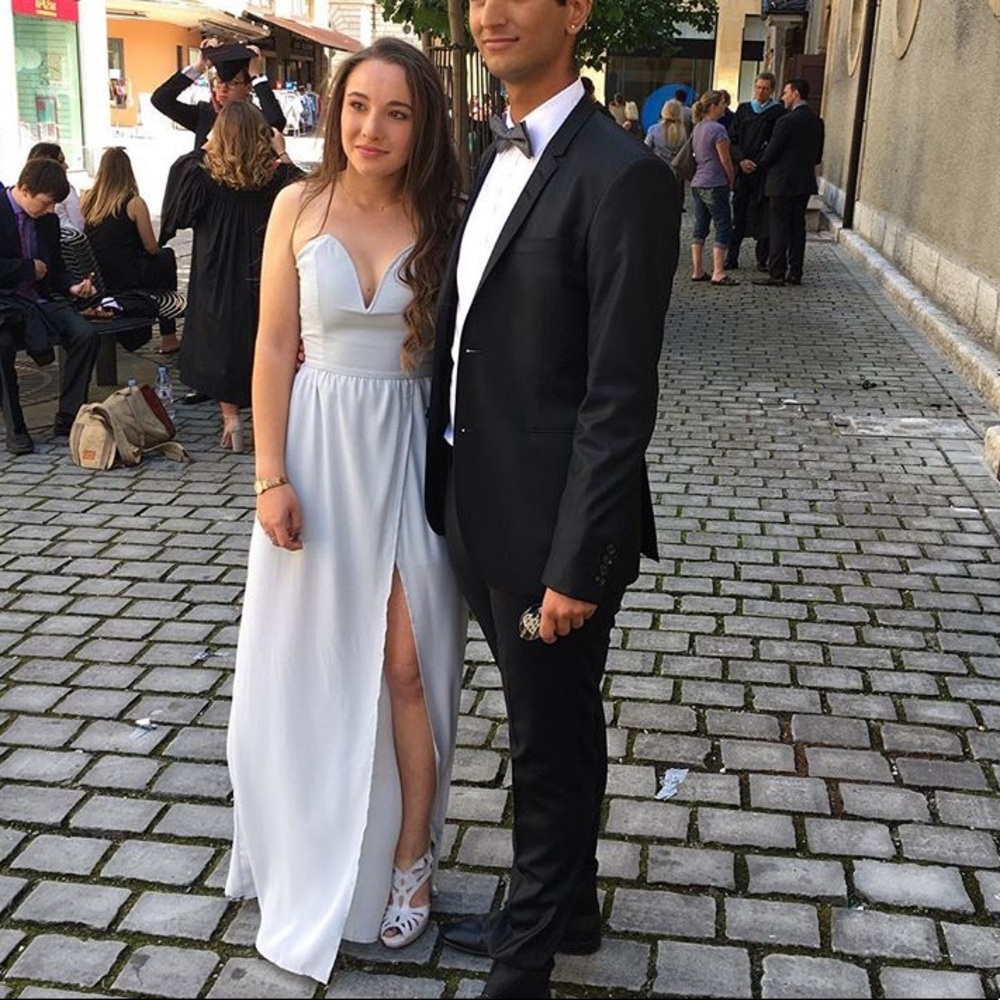 Beautiful sky blue chiffon dress